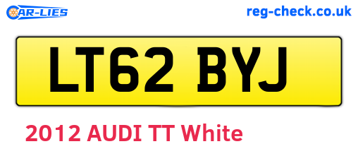 LT62BYJ are the vehicle registration plates.
