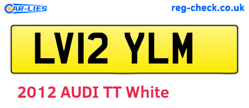LV12YLM are the vehicle registration plates.
