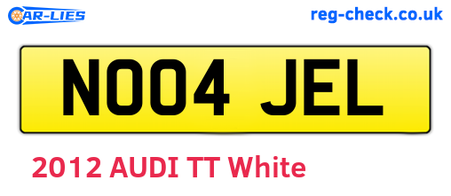 NO04JEL are the vehicle registration plates.