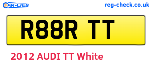 R88RTT are the vehicle registration plates.