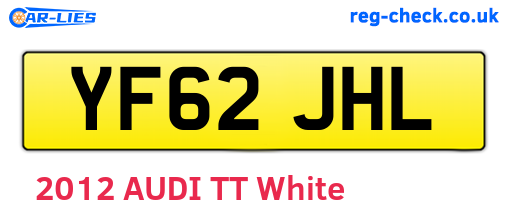 YF62JHL are the vehicle registration plates.