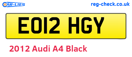 Black 2012 Audi A4 (EO12HGY)