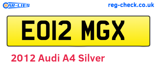 Silver 2012 Audi A4 (EO12MGX)