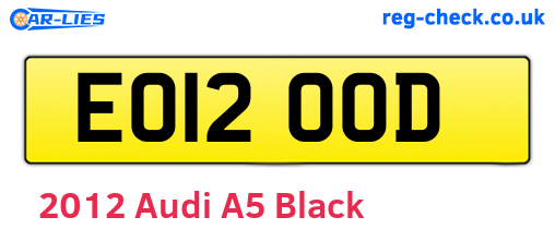 Black 2012 Audi A5 (EO12OOD)
