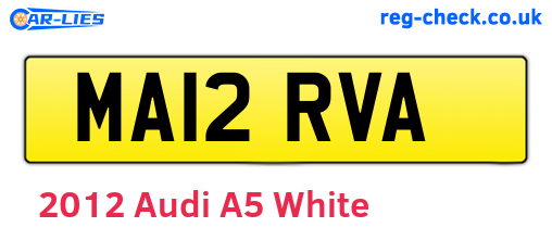 White 2012 Audi A5 (MA12RVA)