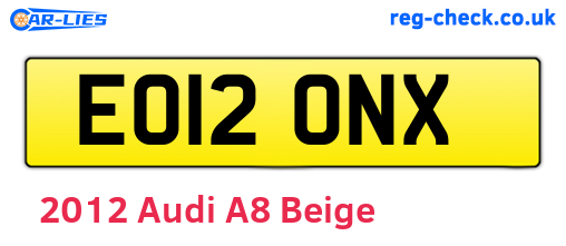 Beige 2012 Audi A8 (EO12ONX)