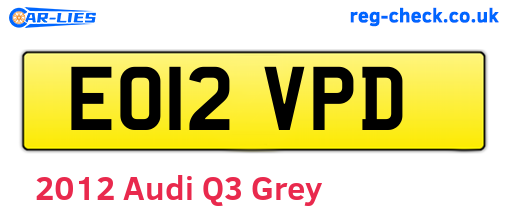 Grey 2012 Audi Q3 (EO12VPD)
