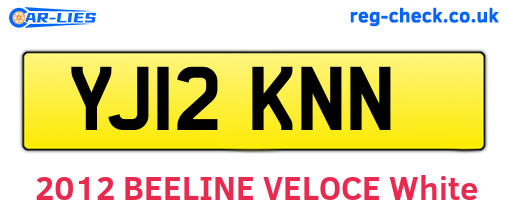 YJ12KNN are the vehicle registration plates.