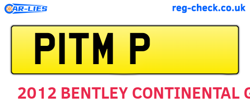 P1TMP are the vehicle registration plates.