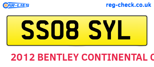 SS08SYL are the vehicle registration plates.