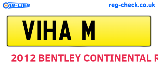 V1HAM are the vehicle registration plates.