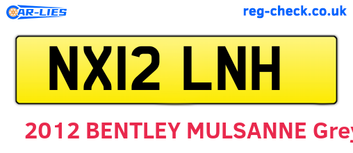 NX12LNH are the vehicle registration plates.
