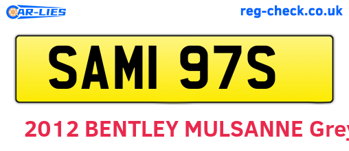 SAM197S are the vehicle registration plates.