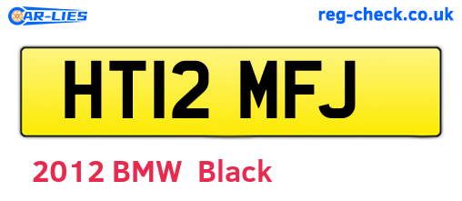 HT12MFJ are the vehicle registration plates.