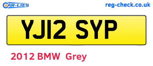 YJ12SYP are the vehicle registration plates.