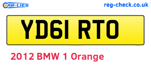 YD61RTO are the vehicle registration plates.
