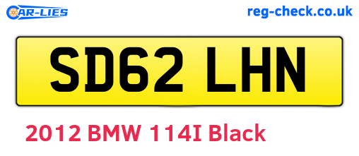 SD62LHN are the vehicle registration plates.