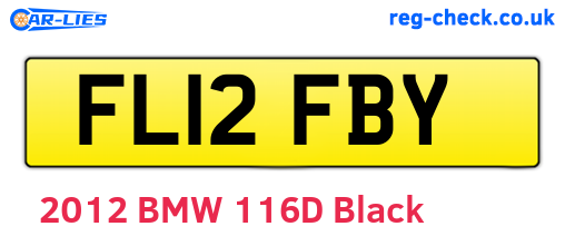 FL12FBY are the vehicle registration plates.