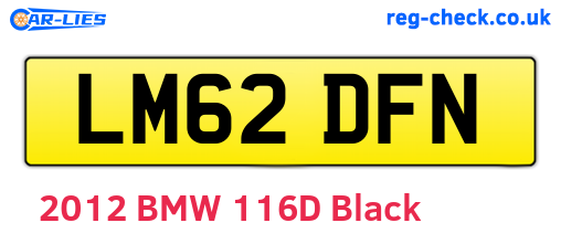 LM62DFN are the vehicle registration plates.