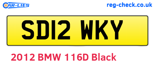 SD12WKY are the vehicle registration plates.