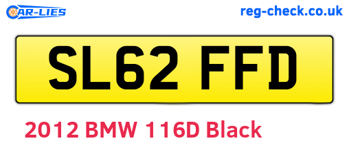 SL62FFD are the vehicle registration plates.