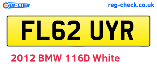 FL62UYR are the vehicle registration plates.