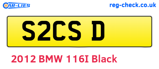 S2CSD are the vehicle registration plates.