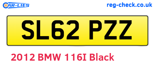 SL62PZZ are the vehicle registration plates.