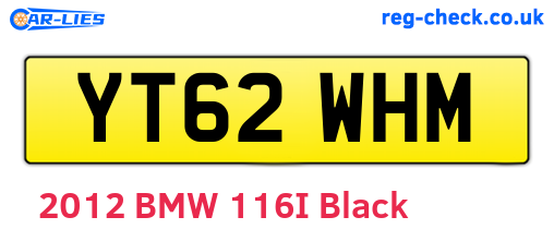 YT62WHM are the vehicle registration plates.