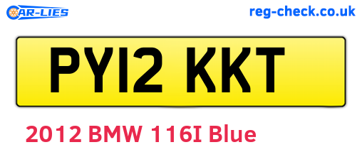 PY12KKT are the vehicle registration plates.