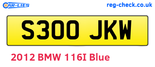 S300JKW are the vehicle registration plates.