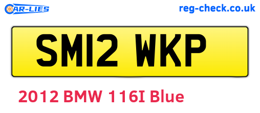 SM12WKP are the vehicle registration plates.
