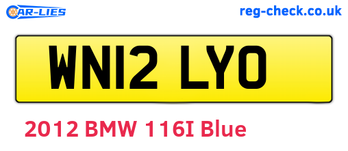 WN12LYO are the vehicle registration plates.