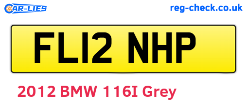 FL12NHP are the vehicle registration plates.