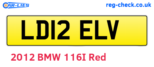 LD12ELV are the vehicle registration plates.