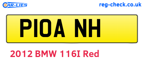 P10ANH are the vehicle registration plates.
