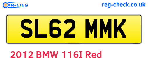 SL62MMK are the vehicle registration plates.