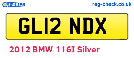 GL12NDX are the vehicle registration plates.