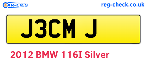 J3CMJ are the vehicle registration plates.