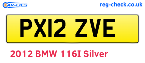 PX12ZVE are the vehicle registration plates.