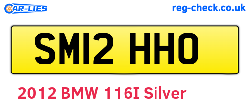 SM12HHO are the vehicle registration plates.