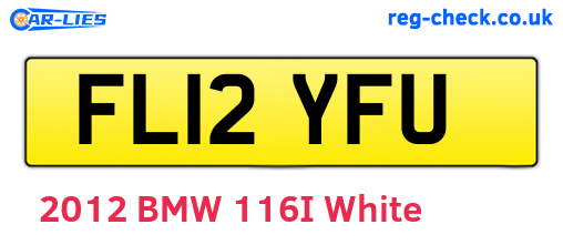FL12YFU are the vehicle registration plates.