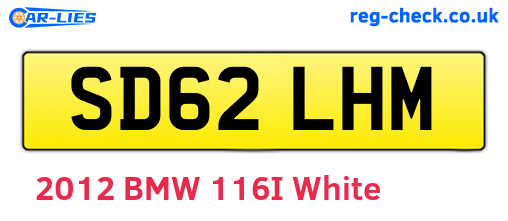 SD62LHM are the vehicle registration plates.
