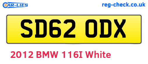 SD62ODX are the vehicle registration plates.