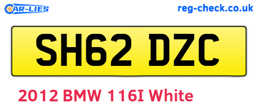SH62DZC are the vehicle registration plates.
