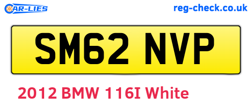SM62NVP are the vehicle registration plates.