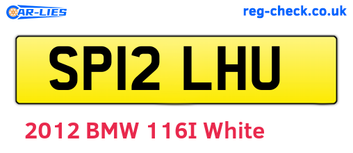 SP12LHU are the vehicle registration plates.