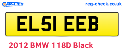 EL51EEB are the vehicle registration plates.