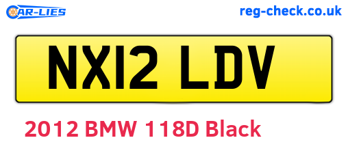 NX12LDV are the vehicle registration plates.