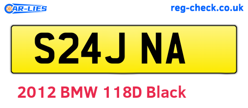 S24JNA are the vehicle registration plates.